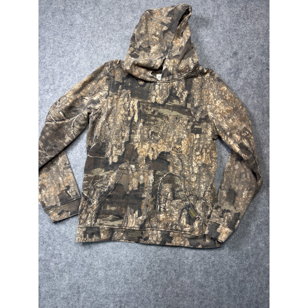 Magellan Outdoors Hoodie Boys Large Camo Realtree Fleece Hunting Hooded